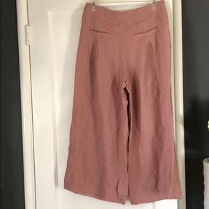 Wide rose pink pants